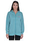 Target Women's Hooded Fleece Cardigan Blue