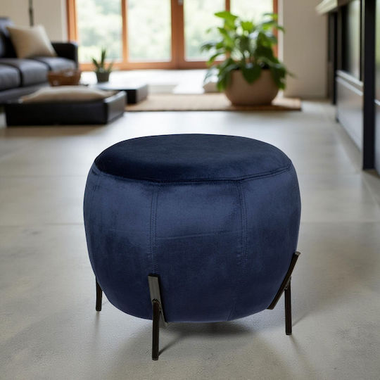 Stool For Living Room Calavaza Blue 44x44x35cm Stool For Living Room Calavaza Blue 44x44x35cm