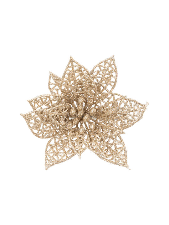 A-s Ornament suspendat Floare Plastic Auriu