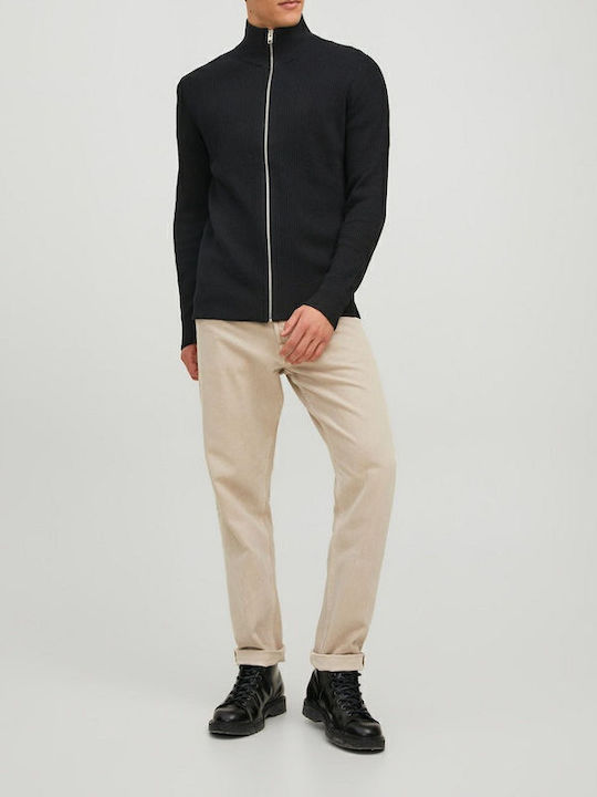 Men's Knitted Cardigan Black