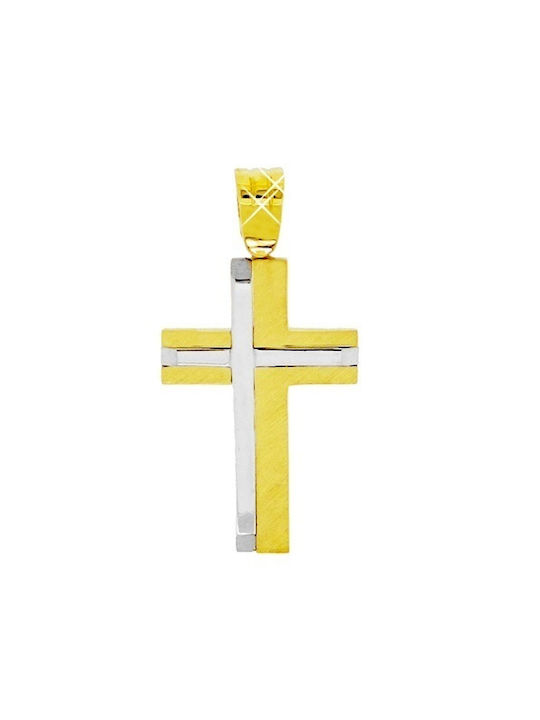 Xrisokosmima Herren Gold Kreuz 9K