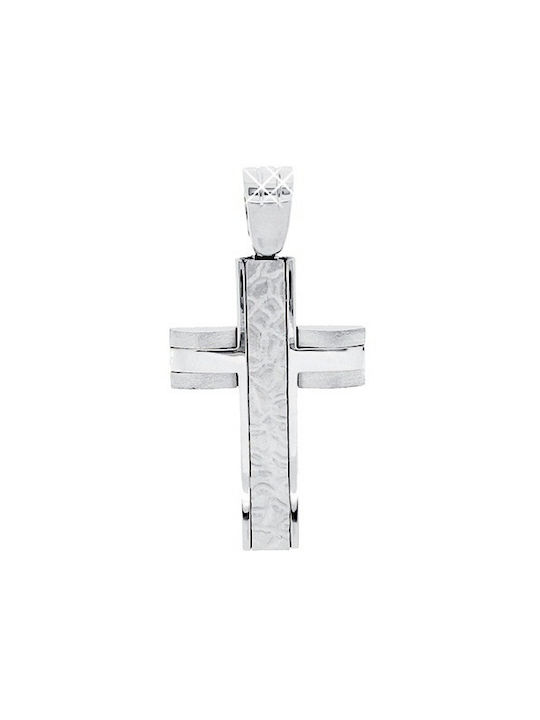 Xrisokosmima Men's White Gold Cross 9K