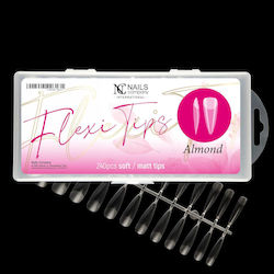 Nc Nails Nail Tips Transparent 240pcs