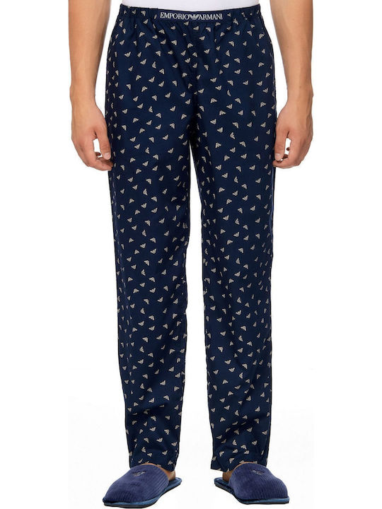 Emporio Armani Men's Winter Pajama Pants Navy Blue