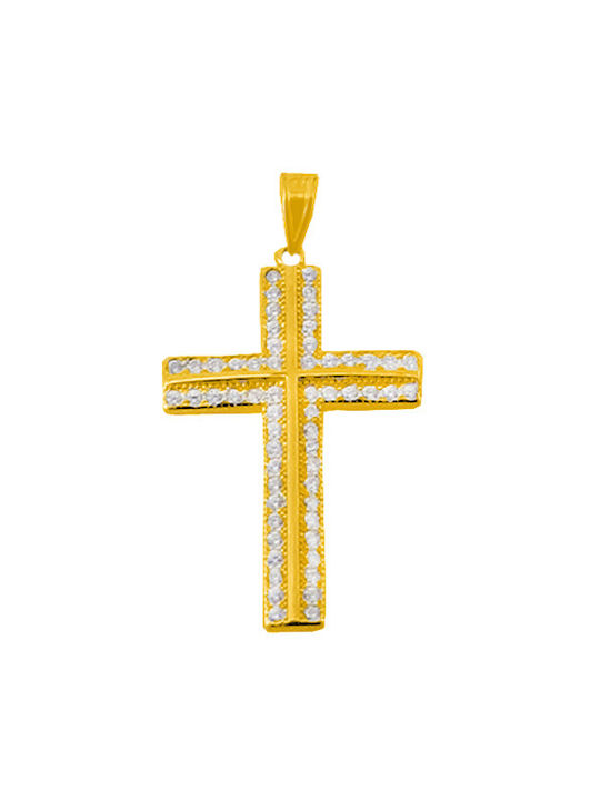 Damen Gold Kreuz 14K