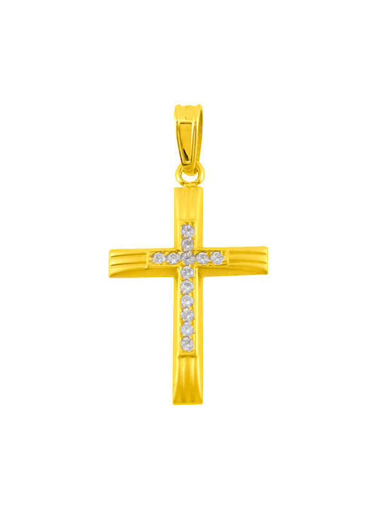 Damen Gold Kreuz 14K