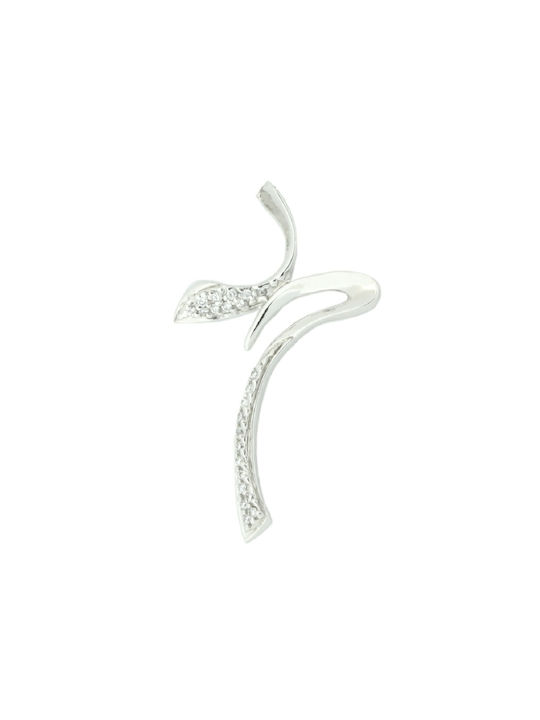 Women's White Gold Cross 14K