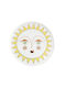 Raeder Round Coaster Wooden White 10cm 1pcs