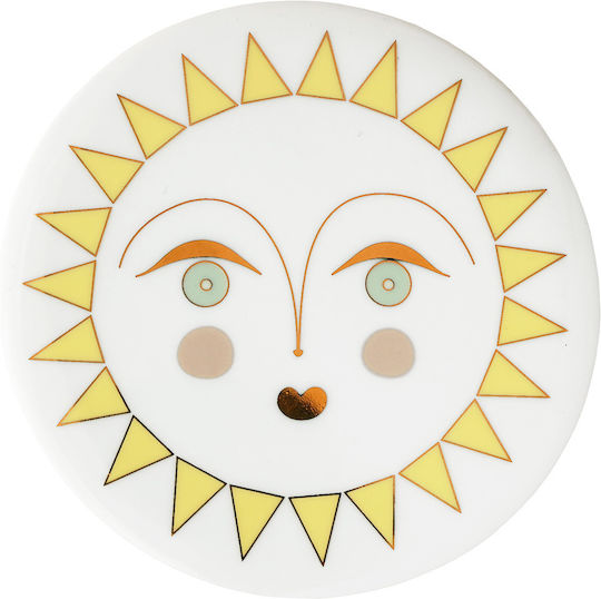 Raeder Round Coaster Wooden White 10cm 1pcs