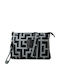 Leder Damenumschlag Black/Grey