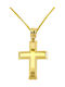 Men's Gold Cross 14K with Chain