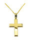 Men's Gold Cross 14K with Chain