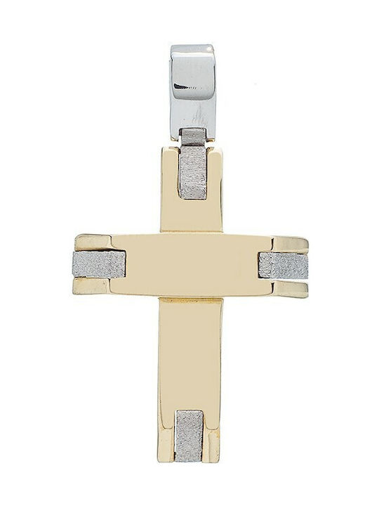 Vitopoulos Herren Gold Kreuz 14K