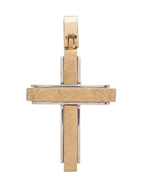 Vitopoulos Men's Rose Gold Cross 14K