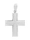 Vitopoulos Men's White Gold Cross 14K