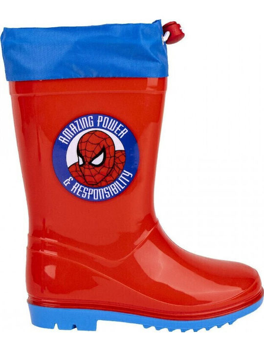 Cerda Παιδικές Γαλότσες Spiderman Κόκκινες