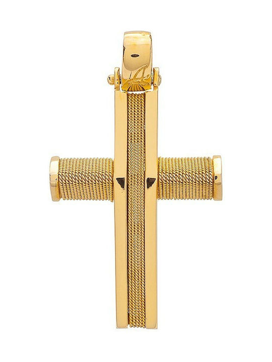 Vitopoulos Herren Gold Kreuz 14K