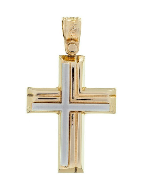 Vitopoulos Herren Gold Kreuz 14K