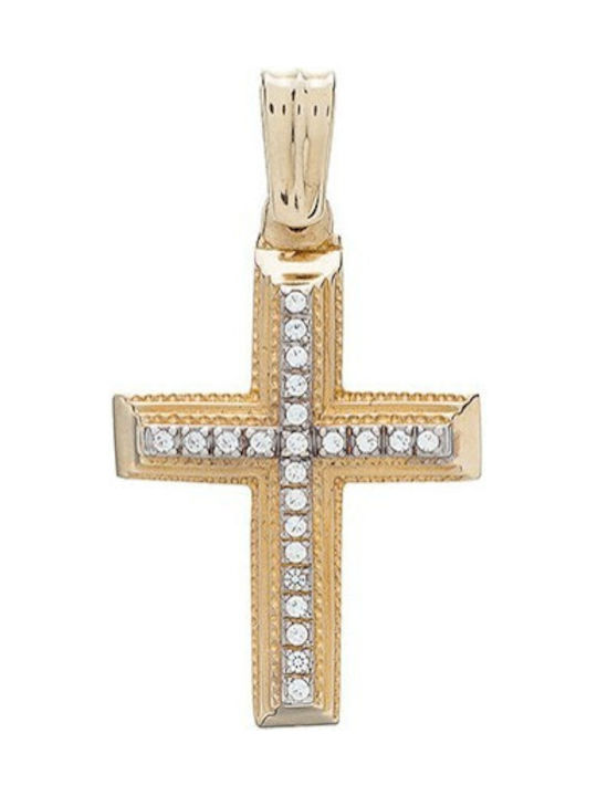 Vitopoulos Damen Gold Kreuz 14K