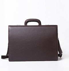 BagCity Δερμάτινος Ανδρικός Χαρτοφύλακας Καφέ