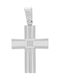 Vitopoulos Men's White Gold Cross 14K