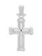 Vitopoulos Men's White Gold Cross 14K