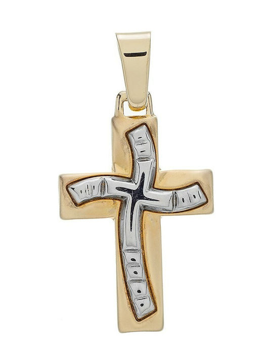 Vitopoulos Herren Gold Kreuz 14K