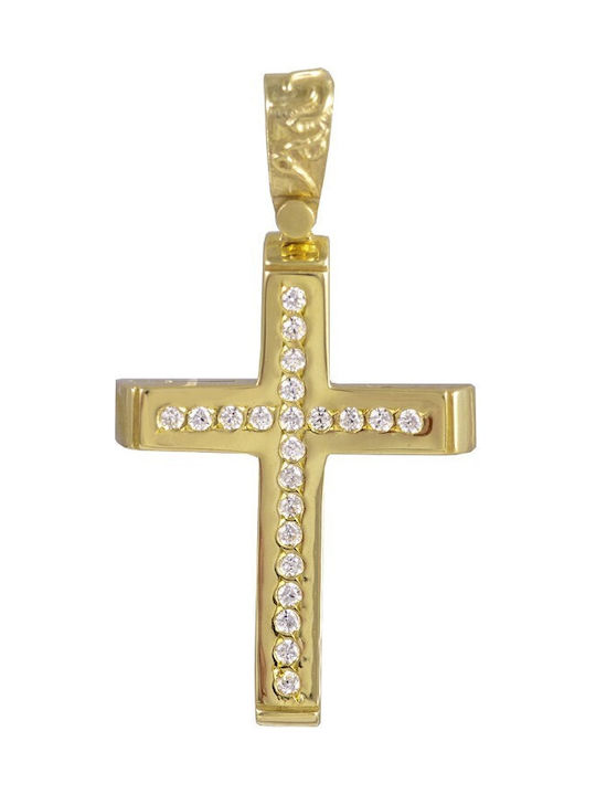 Femeiesc Aur Cruce 14K