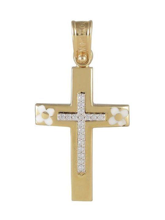 Femeiesc Aur Cruce 14K