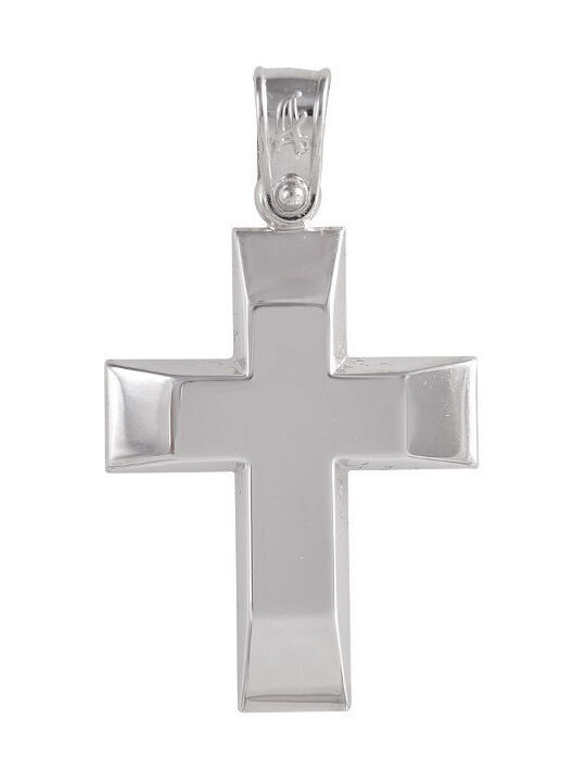 White Gold Cross 14K