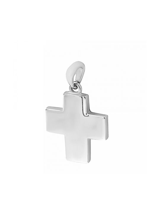 Chrilia White Gold Cross 14K