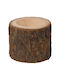 Candle Holder suitable for Tealights Wooden in Brown Color 5x5x5cm 1pcs