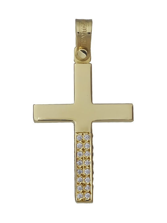 Femeiesc Aur Cruce 14K