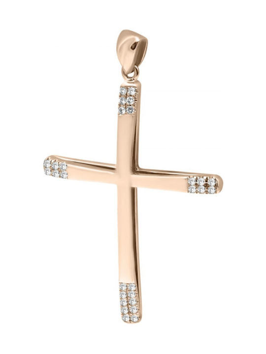 Chrilia Rose Gold Plated Cross