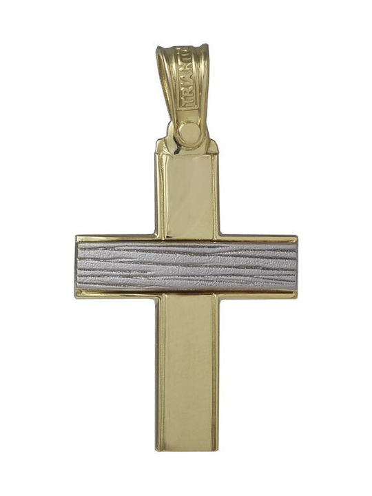 Herren Gold Kreuz 14K