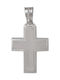 Men's White Gold Cross 14K