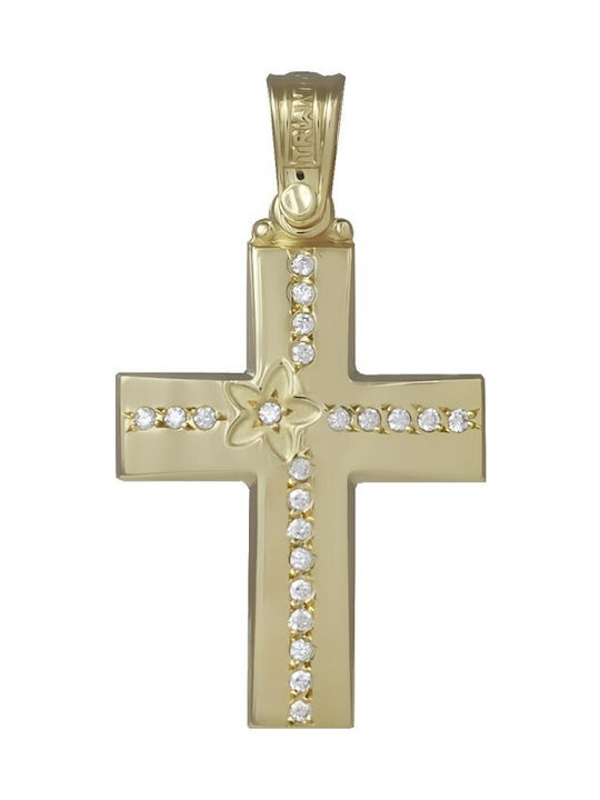 Femeiesc Aur Cruce 14K