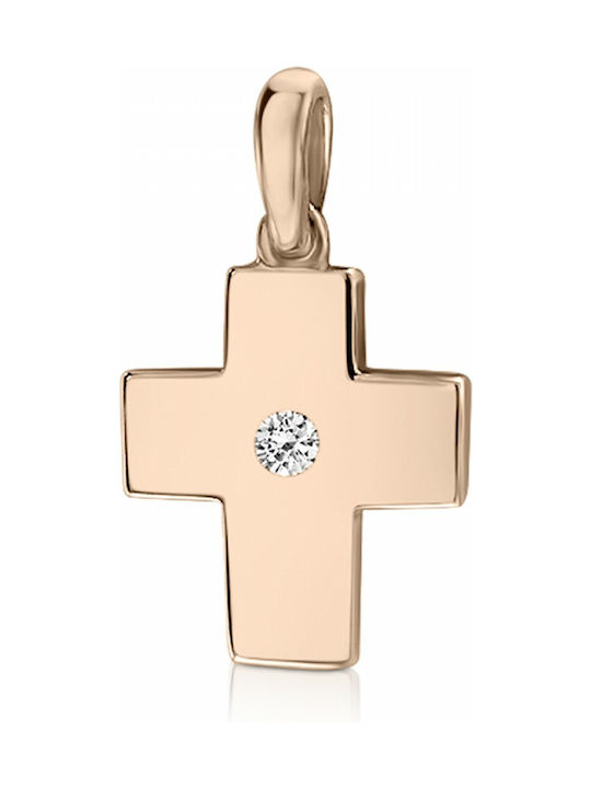 Chrilia Roségold Kreuz 18K