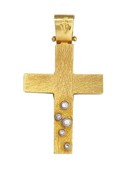 Savvidis Women's Gold Cross 14K