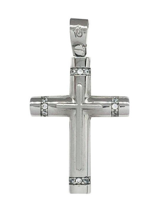 Savvidis Women's White Gold Cross 14K