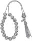 Verorama Worry Beads cu 17 Beads din Silver de lungime 1.1buc White