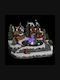 Christmas Illuminated Decorative Village with Electric 26.5x21x18.5cm.