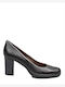 Leder Pumps Schwarz