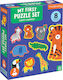 Kids Puzzle Happy Animals for 2+ years+ Years 16pcs Mudpuppy