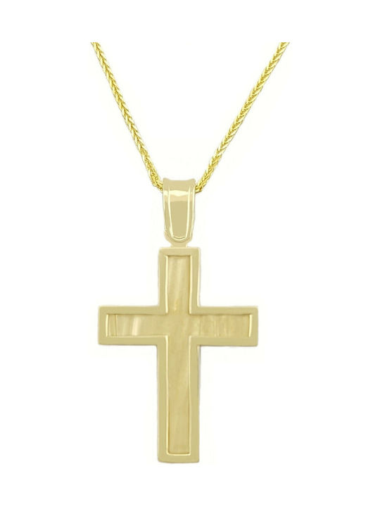 Katsigiannis Herren Gold Kreuz 14K