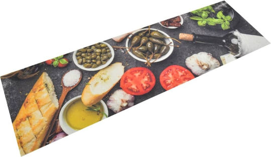 vidaXL Kitchen Mat Runner with Anti-slip Underlay Colorful 45x150εκ.