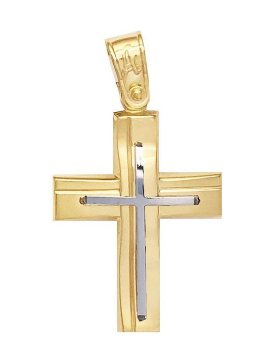 Savvidis Men's Gold Cross 14K with Chain