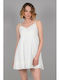 Sommer Mini Damenkleid Weiß