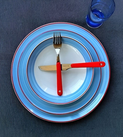 Lubiana Blue Porcelain Dinnerware Set 40pcs