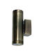 Arapidis Spot de exterior montat pe perete GU10 IP65 Dublu Fascicul